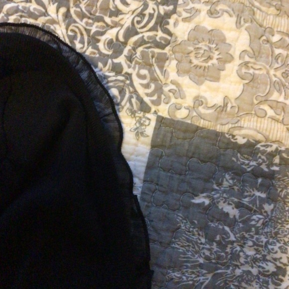 Black cardigan, 3/4 sleeve, cute ruffle detail, xs - Picture 2 of 3